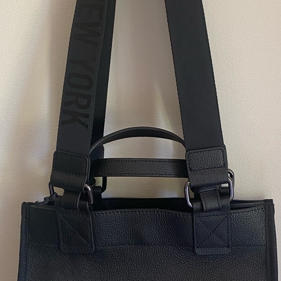 Botkier New York BEDFORD BITE Size 23F2827-ALBLK Black Leather Satchel NWT $288 - Picture 11 of 14